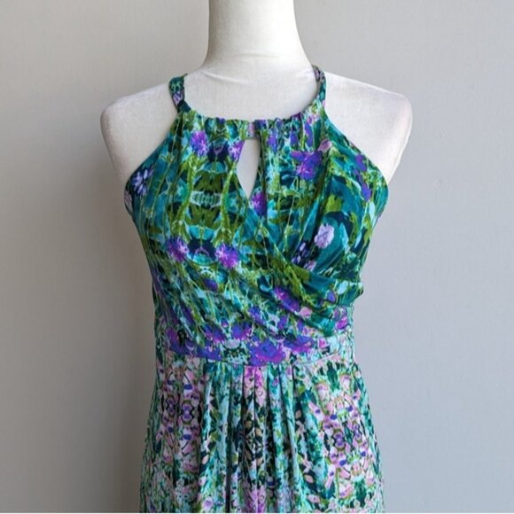 Cynthia Rowley Floral Watercolor Maxi Dress - Picture 3 of 6